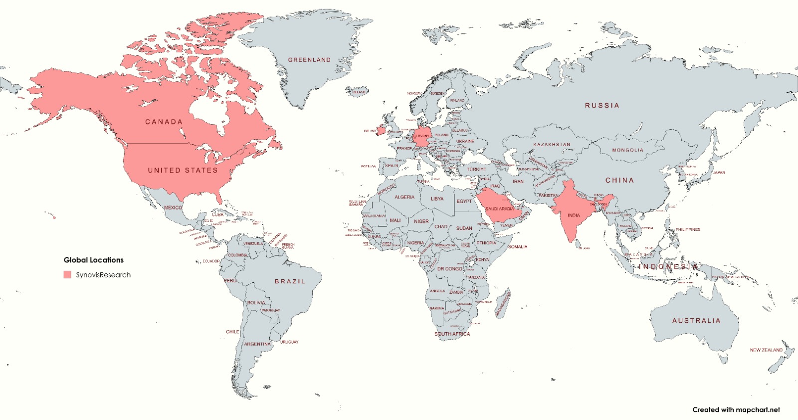 Our Locations Map